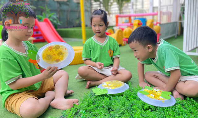 Lớp Orange - Tạo Hình Tổ Ong Từ Đĩa Nhựa