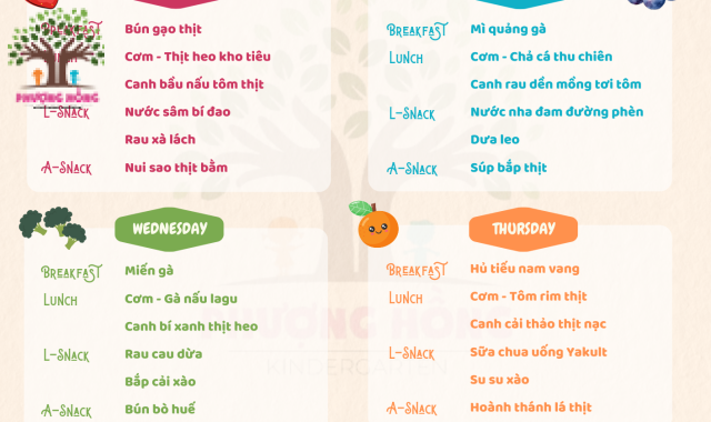 Thực Đơn Tuần 03 - Tháng 03 Năm 2024