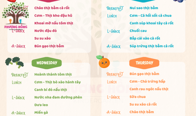 Thực Đơn Tuần 04 - Tháng 03 Năm 2024