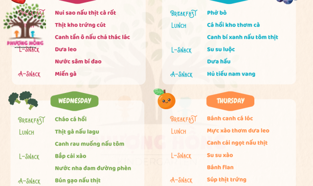 Thực Đơn Tuần 03 - Tháng 04 Năm 2024