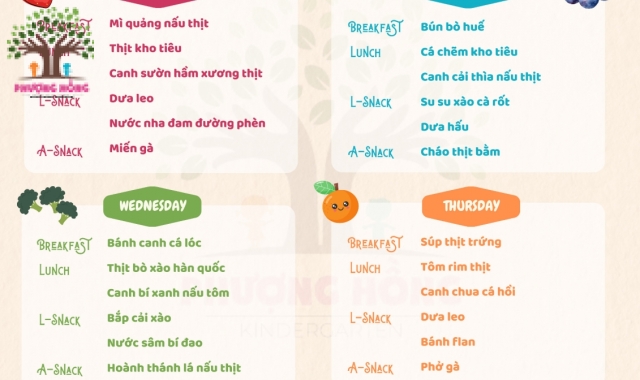 Thực Đơn Tuần 03 - Tháng 05 Năm 2024